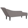 Chaiselongue-Sofa mit Kissen aus grauem Taupe-Stoff. von , Tagesbetten - Ref: Foro24-4007601, Preis: 125,86 €, Rabatt: %