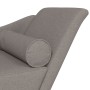 Chaiselongue-Sofa mit Kissen aus grauem Taupe-Stoff. von , Tagesbetten - Ref: Foro24-4007601, Preis: 125,86 €, Rabatt: %