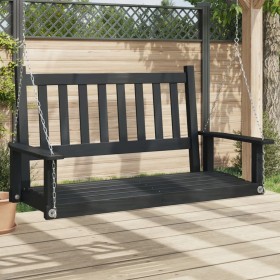 Swing garden bench with brown fir wood and metal chains by , Garden rockers - Ref: Foro24-4008978, Price: 126,19 €, Discount: %