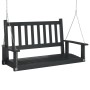 Swing garden bench with brown fir wood and metal chains by , Garden rockers - Ref: Foro24-4008978, Price: 126,19 €, Discount: %