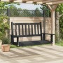 Swing garden bench with brown fir wood and metal chains by , Garden rockers - Ref: Foro24-4008978, Price: 126,19 €, Discount: %