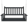 Swing garden bench with brown fir wood and metal chains by , Garden rockers - Ref: Foro24-4008978, Price: 126,19 €, Discount: %