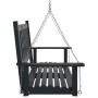 Swing garden bench with brown fir wood and metal chains by , Garden rockers - Ref: Foro24-4008978, Price: 126,19 €, Discount: %