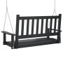 Swing garden bench with brown fir wood and metal chains by , Garden rockers - Ref: Foro24-4008978, Price: 126,19 €, Discount: %