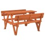 Mesa de picnic para 4 niños agujero para sombrilla madera abeto de , Mesas de jardín - Ref: Foro24-4008986, Precio: 102,99 €,...