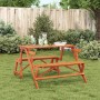 Picnic table with 2-in-1 convertible solid fir wood benches by , Garden tables - Ref: Foro24-4008992, Price: 131,29 €, Discou...