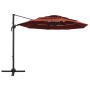 4-tier parasol with terracotta aluminum pole 3x3 m by vidaXL, Umbrellas - Ref: Foro24-313833, Price: 193,19 €, Discount: %