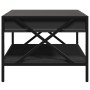 Coffee table with Infinity LED black 70x50x38 cm by , Coffee table - Ref: Foro24-847702, Price: 109,99 €, Discount: %