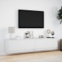 Mueble de TV de pared con LED blanco 180x31x38 cm de , Muebles TV - Ref: Foro24-3307947, Precio: 169,44 €, Descuento: %