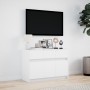 Mueble de TV con LED madera de ingeniería blanco 91x34x61 cm de , Muebles TV - Ref: Foro24-852180, Precio: 107,85 €, Descuent...