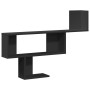 Estante de pared madera de ingeniería negro 100x15x70 cm de , Estantes y estanterías - Ref: Foro24-853192, Precio: 32,99 €, D...