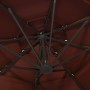 4-tier parasol with terracotta aluminum pole 3x3 m by vidaXL, Umbrellas - Ref: Foro24-313833, Price: 193,19 €, Discount: %