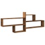 Aged engineered wood wall shelf 167.5x18x68 cm by , Shelves and shelves - Ref: Foro24-853324, Price: 41,01 €, Discount: %