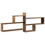 Aged engineered wood wall shelf 167.5x18x68 cm by , Shelves and shelves - Ref: Foro24-853324, Price: 41,01 €, Discount: %