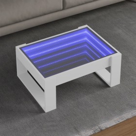 Coffee table with Infinity white LED 70x53x30 cm by , Coffee table - Ref: Foro24-847630, Price: 103,30 €, Discount: %