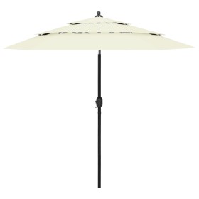 3-tier parasol with sand aluminum pole 2.5 m by vidaXL, Umbrellas - Ref: Foro24-313860, Price: 57,33 €, Discount: %