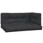 Garden pallet sofa set with 2 acacia wood cushions. by , Outdoor sofas - Ref: Foro24-3324820, Price: 263,55 €, Discount: %