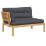 Ecksofa aus Paletten für den Garten mit Akazienholz-Kissen. von , Outdoor-Sofas - Ref: Foro24-3324787, Preis: 215,90 €, Rabat...