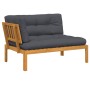 Ecksofa aus Paletten für den Garten mit Akazienholz-Kissen. von , Outdoor-Sofas - Ref: Foro24-3324781, Preis: 211,79 €, Rabat...