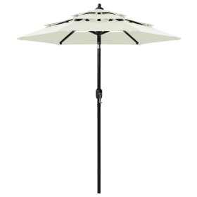 3-tier parasol with sand aluminum pole 2 m by vidaXL, Umbrellas - Ref: Foro24-313852, Price: 61,73 €, Discount: %