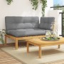 Ecksofa aus Paletten für den Garten mit Akazienholz-Kissen. von , Outdoor-Sofas - Ref: Foro24-3324788, Preis: 207,48 €, Rabat...