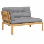 Corner garden pallet sofa with acacia wood cushions by , Outdoor sofas - Ref: Foro24-3324788, Price: 207,48 €, Discount: %