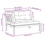 Corner garden pallet sofa with acacia wood cushions by , Outdoor sofas - Ref: Foro24-3324788, Price: 207,48 €, Discount: %