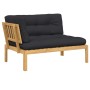 Corner garden pallet sofa with acacia wood cushions by , Outdoor sofas - Ref: Foro24-3324790, Price: 214,91 €, Discount: %