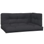 Corner garden pallet sofa with acacia wood cushions by , Outdoor sofas - Ref: Foro24-3324790, Price: 214,91 €, Discount: %