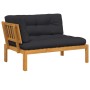 Ecksofa aus Paletten für den Garten mit Akazienholz-Kissen. von , Outdoor-Sofas - Ref: Foro24-3324784, Preis: 207,62 €, Rabat...