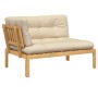 Ecksofa aus Paletten für den Garten mit Akazienholz-Kissen. von , Outdoor-Sofas - Ref: Foro24-3324789, Preis: 215,94 €, Rabat...