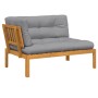 Corner garden pallet sofa with acacia wood cushions by , Outdoor sofas - Ref: Foro24-3324782, Price: 217,46 €, Discount: %