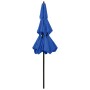 3-tier parasol with blue aluminum pole 2.5 m by vidaXL, Umbrellas - Ref: Foro24-313867, Price: 79,84 €, Discount: %