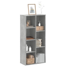 Estantería de madera de ingeniería gris hormigón 50x25x105 cm de , Librerías y estanterías - Ref: Foro24-852792, Precio: 56,9...