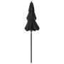 Sombrilla de 3 niveles con poste de aluminio negra 2 m de vidaXL, Sombrillas - Ref: Foro24-313858, Precio: 46,99 €, Descuento: %