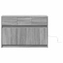 TV stand with LED in gray Sonoma engineered wood 91x34x61 cm by , TV Furniture - Ref: Foro24-852185, Price: 107,85 €, Discoun...