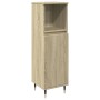 3-piece bathroom furniture set made of Sonoma oak plywood. by , Bathroom furniture - Ref: Foro24-3307673, Price: 190,54 €, Di...