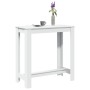 Mesa alta de bar madera ingeniería blanca 102x50x103,5 cm de , Mesas de cocina y de comedor - Ref: Foro24-854409, Precio: 76,...