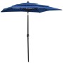 3-level umbrella with blue aluminum pole 2x2 m by vidaXL, Umbrellas - Ref: Foro24-313851, Price: 76,53 €, Discount: %