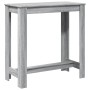 Mesa alta de bar madera ingeniería gris Sonoma 102x50x103,5 cm de , Mesas de cocina y de comedor - Ref: Foro24-854414, Precio...