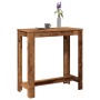 Mesa alta de bar madera ingeniería envejecida 102x50x103,5 cm de , Mesas de cocina y de comedor - Ref: Foro24-854416, Precio:...