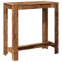 Mesa alta de bar madera ingeniería envejecida 102x50x103,5 cm de , Mesas de cocina y de comedor - Ref: Foro24-854416, Precio:...