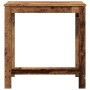 Mesa alta de bar madera ingeniería envejecida 102x50x103,5 cm de , Mesas de cocina y de comedor - Ref: Foro24-854416, Precio:...