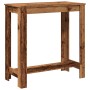 Mesa alta de bar madera ingeniería envejecida 102x50x103,5 cm de , Mesas de cocina y de comedor - Ref: Foro24-854416, Precio:...