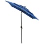 3-level umbrella with blue aluminum pole 2x2 m by vidaXL, Umbrellas - Ref: Foro24-313851, Price: 76,53 €, Discount: %