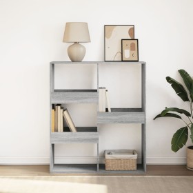 Regal / Raumteiler in Sonoma-Grau 100x33x115 cm von , Bücherregale und Regale - Ref: Foro24-854513, Preis: 92,99 €, Rabatt: %