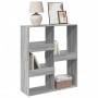 Estantería/divisor de espacios gris Sonoma 100x33x115 cm de , Librerías y estanterías - Ref: Foro24-854513, Precio: 92,99 €, ...