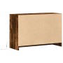 LED TV stand in smoked oak engineered wood, 91x34x61 cm by , TV Furniture - Ref: Foro24-852184, Price: 104,47 €, Discount: %