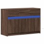 LED TV stand in brown oak engineered wood, 91x34x61 cm by , TV Furniture - Ref: Foro24-852186, Price: 107,85 €, Discount: %