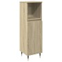 3-piece bathroom furniture set made of Sonoma oak plywood. by , Bathroom furniture - Ref: Foro24-3307679, Price: 221,12 €, Di...